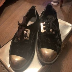 Zodiac ladies crushed velvet shoes